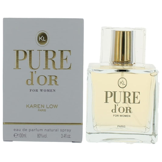 Karen Low Pure D'or Eau de Parfum Spray for Women 3.4 Fl Oz