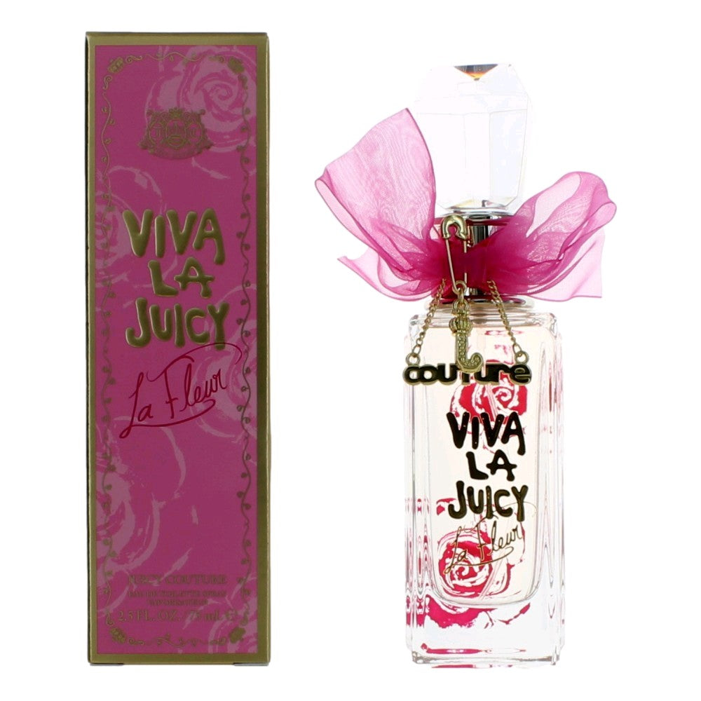 Juicy Couture Viva La Juicy La Fleur  Eau de Toilette Spray for Women 2.5 Fl Oz