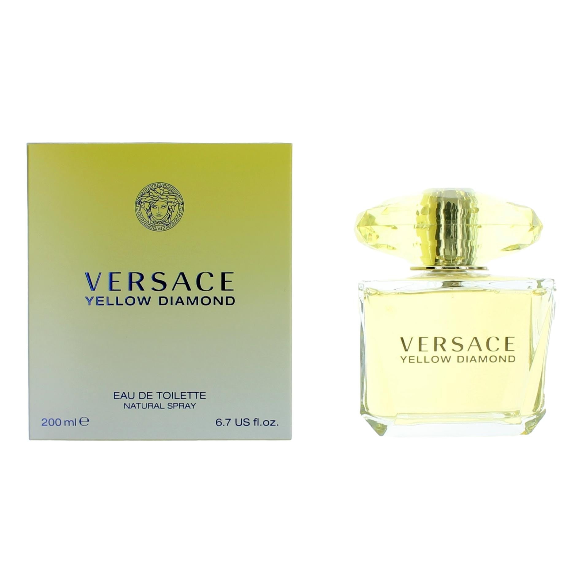 Versace Versace Yellow Diamond Eau de Toilette Spray for Women 6.7 Fl Oz