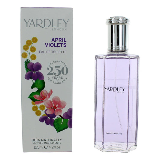 Yardley of London Yardley April Violets Eau de Toilette Spray for Women 4.2 Fl Oz